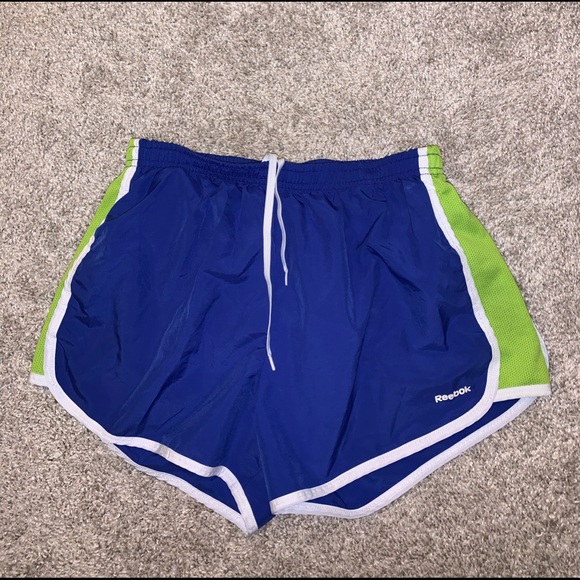 Reebok Dark Blue & Green Athletic shorts size S - Picture 3 of 8